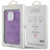 Etui Guess Leather 4G Stamped na iPhone 15 Pro Max - fioletowe