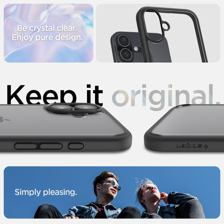 SPIGEN ULTRA HYBRID DO IPHONE 16 PLUS CASE OCHRONNE Z PRZEZROCZYSTYM TYŁEM