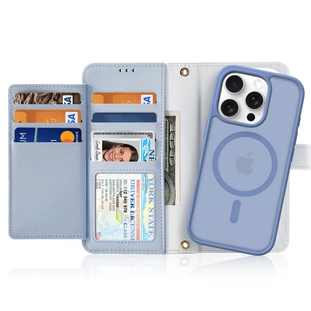 DUX DUCIS ETUI LAVA DO IPHONE 16 PRO MAX Z MAGNETYCZNYM PORTFELEM SKÓRZANYM