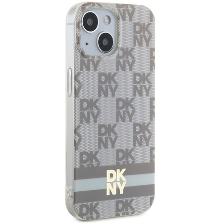 DKNY ETUI HARDCASE DO IPHONE 15 PLUS 14 PLUS 6.7 IML CHECKERED MONO