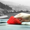 Uniwersalny uchwyt samochodowy silikonowa podstawka na telefon nano pad czarny
