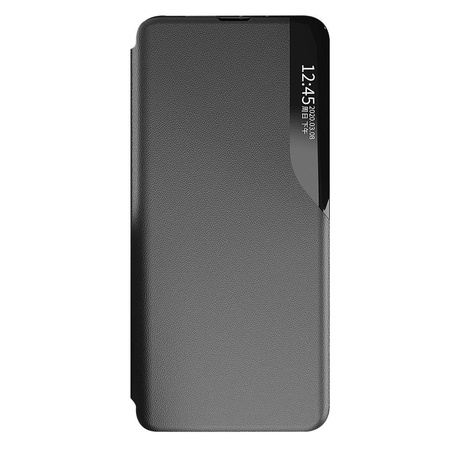 Eco Leather View Case elegancki futerał etui z klapką i funkcją podstawki Samsung Galaxy A73 czarny