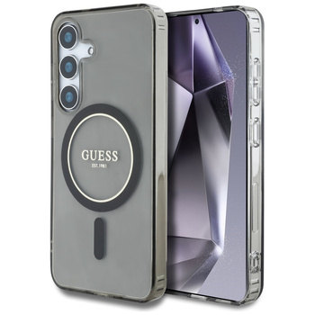GUESS ETUI GLITTER CIRCLE CLASSIC LOGO DO MAGSAFE DO SAMSUNG GALAXY S25