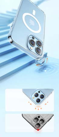 Etui do telefonu McDodo przezroczyste magnetyczne do iPhone 12/12PRO