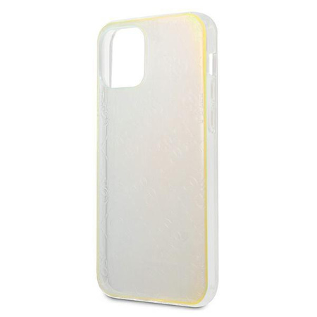 Guess GUHCP12L3D4GIRBL iPhone 12 Pro Max 6,7" opalowy/iridescent hardcase 4G 3D Pattern Collection