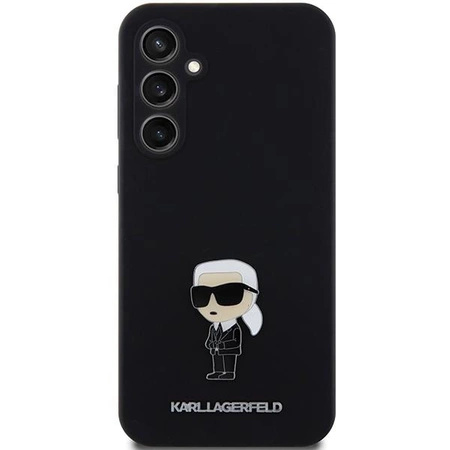 Etui Karl Lagerfeld Silicone Ikonik Metal Pin na Samsung Galaxy S23 FE - czarne