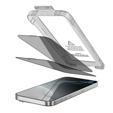 TECH-PROTECT SZKŁO PRYWATYZUJĄCE QUICK SET SPY+ DO IPHONE 16 PRO MAX
