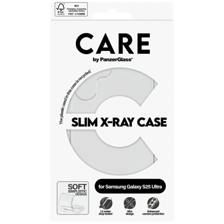PANZERGLASS ETUI CARE FASHION X-RAY DO SAMSUNG GALAXY S25 ULTRA TRANSPARENT