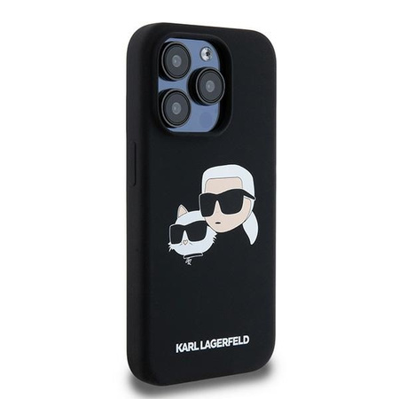 KARL LAGERFELD POKROWIEC DO IPHONE 15 PRO Z DO MAGSAFE SILIKONOWE HARDCASE