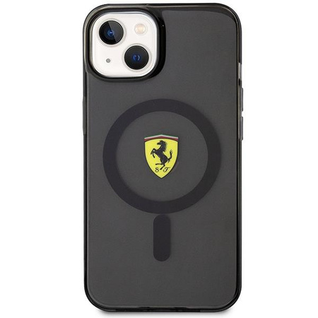 Etui Ferrari FEHMP14SURKK na iPhone 14 - czarne Translucent Magsafe