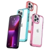 HURTEL SZTYWNY ETUI POKROWIEC DO IPHONE 12 PRO MAX Z ŻELOWĄ RAMKĄ NIEBIESKI