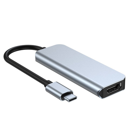 TECH-PROTECT HUB ADAPTER 4IN1 DO LAPTOPA USB-C Z WYJŚCIEM HDMI I ZASILANIEM