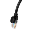 Kabel Ethernet Baseus High Speed Cat 5 RJ-45 1000Mb/s 1m okrągły - czarny