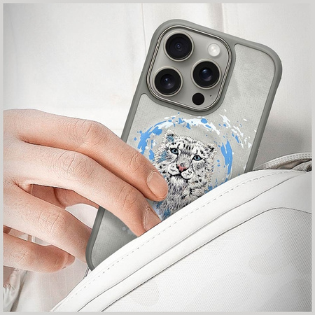 NIMMY ETUI DO IPHONE 16 PRO PANTERA DO MAGSAFE Z MAGNETYCZNYM ZAMKNIĘCIEM
