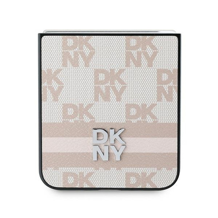 DKNY ETUI CASE DO TELEFONU SAMSUNG Z FLIP 6 F741 PASKI Z RÓŻOWYM WZOREM