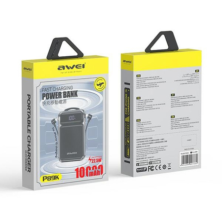 AWEI POWERBANK P89K 10000MAH 22.5W DO IPHONE 11 12 13 14 PD DO LIGHTNING