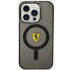 Etui Ferrari FEHMP14XURKK na iPhone 14 Pro Max 6.7" - czarne Translucent Magsafe