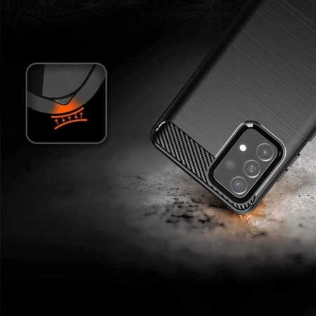 HURTEL CARBON CASE ETUI POKROWIEC DO SAMSUNG GALAXY A72 4G ELASTYCZNE