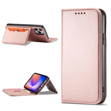 HURTEL ETUI MAGNETYCZNE DO IPHONE 12 PRO MAX Z PORTFELEM KARTĄ PODSTAWKĄ