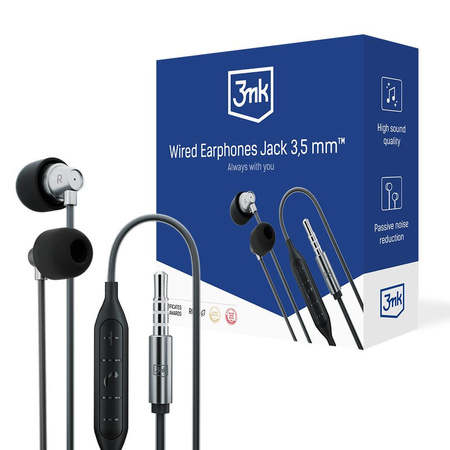 Accessories - 3mk Wired Earphones Jack 3,5 mm