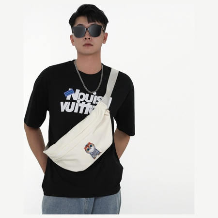 Nimmy Nerka na ramię czarny/black        Crossbody Glasses Cool Dog