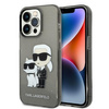 Karl Lagerfeld KLHCP14LHNKCTGK iPhone 14 Pro 6,1" czarny/black hardcase Gliter Karl&Choupette