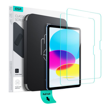 ESR SZKŁO HARTOWANE ULTRAFIT DO IPAD 10.9 2022 2025 Z OCHRONĄ EKRANU 2-PACK