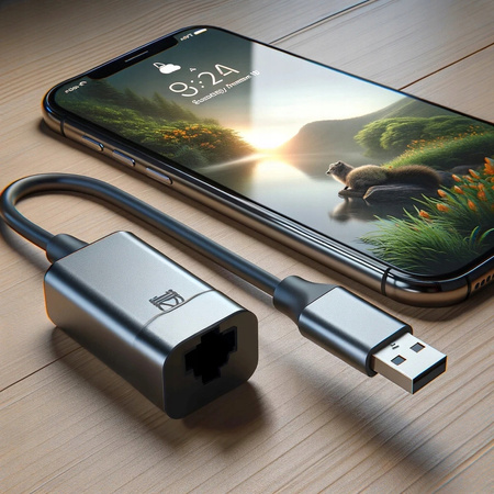 CO2 PRZEJŚCIÓWKA USB-C ETHERNET ADAPTER KARTA SIECIOWA LAN GIGABIT RJ45 2500 MB