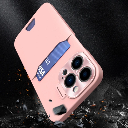 HURTEL LEATHER STAND CASE ETUI DO IPHONE 14 PRO MAX Z PODSTAWKĄ I KIESZENIĄ