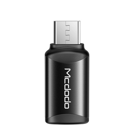 Adapter do telefonu Mcdodo Przejściówka USB -C  do Micro USB  czarny
