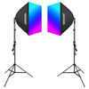 NEEWER ZESTAW STUDYJNY NK800 DWA SOFTBOXY + ŻARÓWKI RGB 24W 2700-6500K