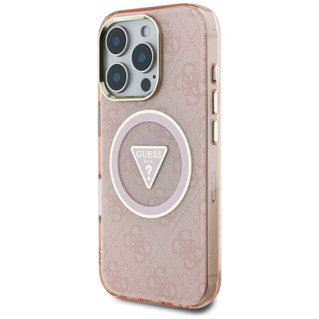 GUESS ETUI POKROWIEC Z DO MAGSAFE DO IPHONE 16 PRO Z METALOWYM WYKOŃCZENIEM