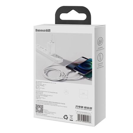 BASEUS KABEL USB 3.5A DO LIGHTNING DO IPHONE SZYBKIE ŁADOWANIE 0.5M DO IPAD
