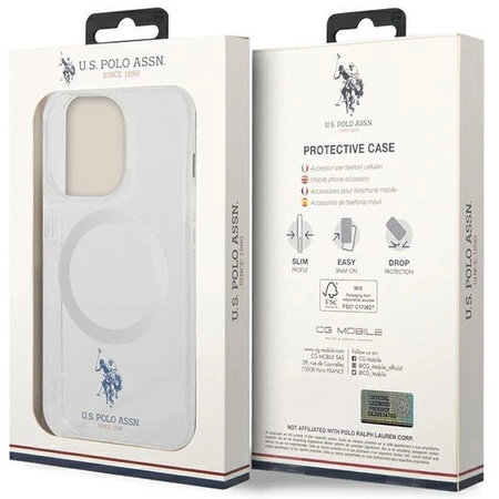 Etui U.S. Polo Assn. MagSafe Collection do iPhone 15 Pro Max - przerozczyste