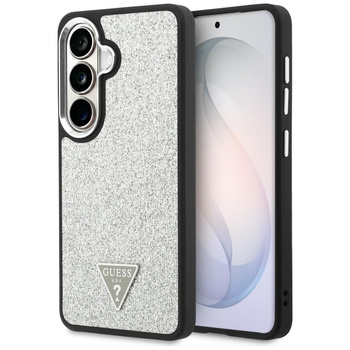 Etui Guess Fixed Glitter Triangle        MagSafe do Samsung Galaxy S26 srebrny