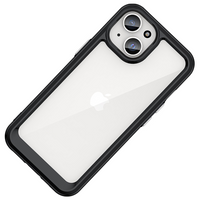 Wzmocnione etui z elastyczną ramką do iPhone 15 Plus Outer Space - czarne
