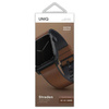 UNIQ pasek Straden Apple Watch Series 1/2/3/4/5/6/7/8/SE/SE2/Ultra 42/44/45/49mm. Leather Hybrid Strap brązowy/brown