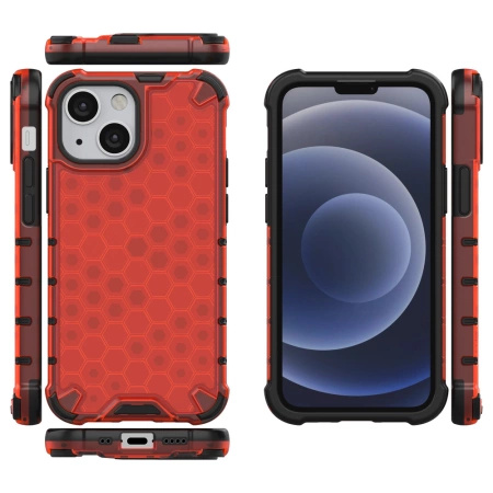 HURTEL POKROWIEC ETUI PANCERNE DO IPHONE 13 MINI HONEYCOMB ELASTYCZNA RAMKA