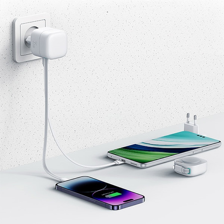 USAMS ŁADOWARKA ZWIJANY KABEL DO LIGHTNING DO IPHONE 11 12 13 14 35W PD