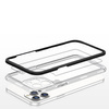 Clear 3in1 etui do iPhone 12 Pro Max żelowy pokrowiec z ramką czarny