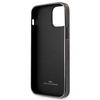 Etui BMW BMHCP12LREELK iPhone 12 Pro Max 6,7" czarny/black hardcase Leather Emboss