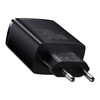BASEUS ŁADOWARKA SIECIOWA QUICK CHARGER 2XUSB USB-C PD 30W 3A DO TELEFONÓW
