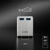 Adapter podróżny SBS uniwersalny - EU 2xUSB-A - biały