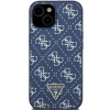 Etui Guess 4G Triangle Metal Logo na iPhone 15 Plus / 14 Plus - niebieskie