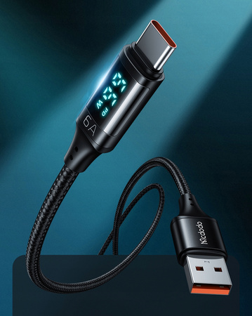 McDodo phone cable, DIGITAL PRO USB-C 5A 66W 1.2m black
