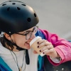 Kask rowerowy BMX/hulajnoga Wozinsky lekki 48-52 cm - czarny