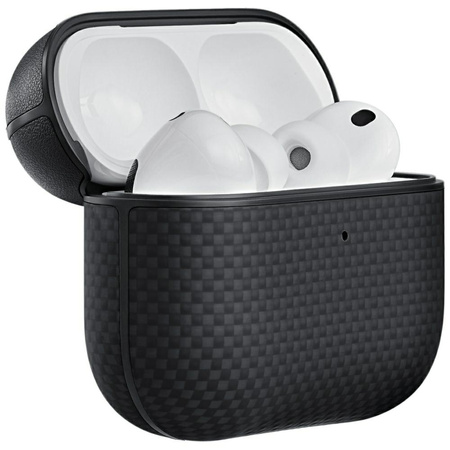 Etui PITAKA Aramid Fiber do AirPods Pro  3 czarno-szary