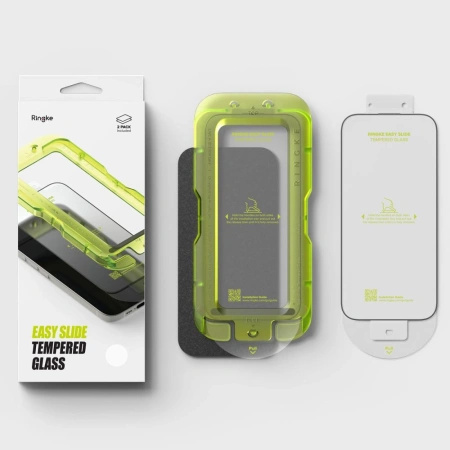 RINGKE SZKŁO HARTOWANE EASY SLIDE 2-PACK DO IPHONE 17 OCHRONA EKRANU 2
