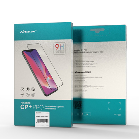 Nillkin CP+PRO ultracienkie szkło hartowane na cały ekran z ramką 0,2 mm 9H OnePlus Ace czarny