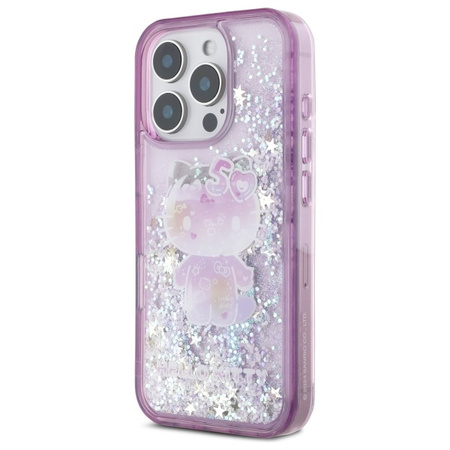 HELLO KITTY HARDCASE DO IPHONE 16 PRO LIQUID GLITTER 50TH ANNIVERSARY PARTY